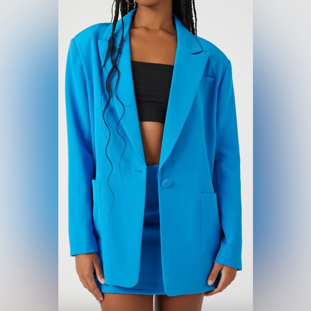 Women Crepe Blazer & Mini Skirt Set
Color: BLUE
Size: S - Picture 4 of 6